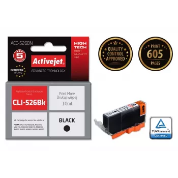 Activejet ACC-526CN Tinte (Ersatz für Canon CLI-526C; Supreme; 10 ml; Cyan)