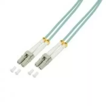 Logilink - Patchkabel - LC Multi-Mode (M) - LC Multi-Mode (M) - 5 m - Glasfaser - 50/125 Mikrometer - OM3 - halogenfrei - aquamarin (FP3LC05)