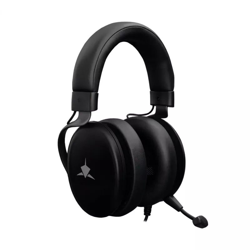White Shark GH-2540 Elephant Gaming-Headset, Over-Ear, kabelgebunden, 50-mm-Treiber, abnehmbares Mikrofon, Schwarz
