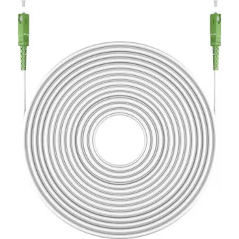 Goobay 59595 Glasfaserkabel 2 m SC/APC FTTH OS2 Weiß (59595)
