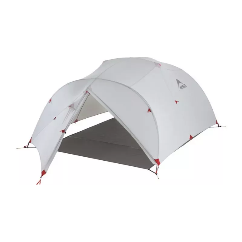 MSR Mutha Hubba NX Zelt für 3 Personen, Grau, Rot