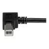 StarTech.com USBAB2MR USB-2.0-Kabel A auf B rechtwinklig, Stecker/Stecker, 2 m, Schwarz