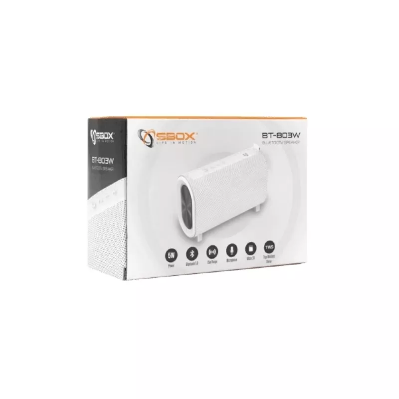 Tragbarer Lautsprecher Sbox BT-803 Weiß