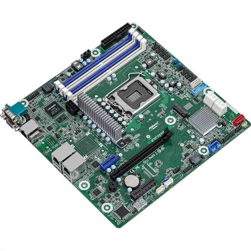ASRock Rack E3C252D4U Mainboard, Intel C252, LGA 1200, micro ATX, USB 3.2 Gen 1, 2x Gigabit-LAN, Onboard-Grafik