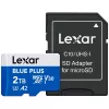 MicroSDXC-Speicherkarte Lexar BLUE PLUS 2 TB UHS‑I, 170 MB/s, U3 V30, wasserdicht