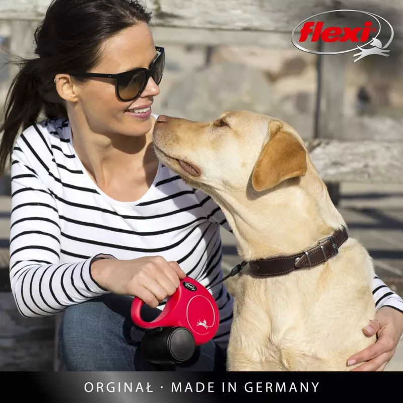 Flexi neu CLASSIC 8 m Schwarze Hundeleine mit Rollmechanismus