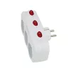 Esperanza ELK307W Elektroverteiler, 3 Steckdosen mit Schalter, weiß