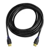 LogiLink CH0065 High-Speed-HDMI-2.0-Kabel mit Ethernet, 4K/60Hz Ultra HD, 3D, vergoldete Stecker, 7,5 m, schwarz