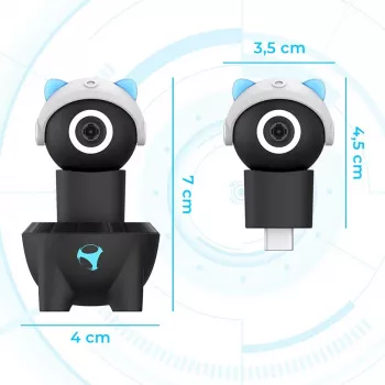 Subsonic Playcam 1080 2in1 HD Mini Kamera für Nintendo Switch 2 Hellblau