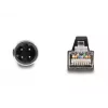 Netzwerkkabel DeLOCK M12-Kabel D-kodiert 4-polig Stecker auf RJ45-Stecker PUR (TPU) 5 m