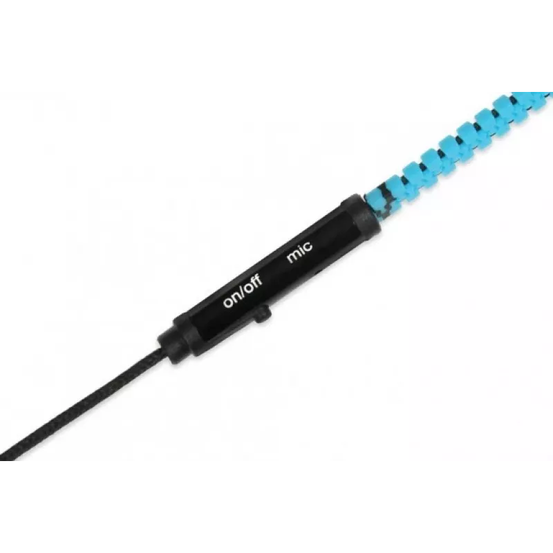 In-Ear-Kopfhörer mit Reißverschluss-Design und Mikrofon