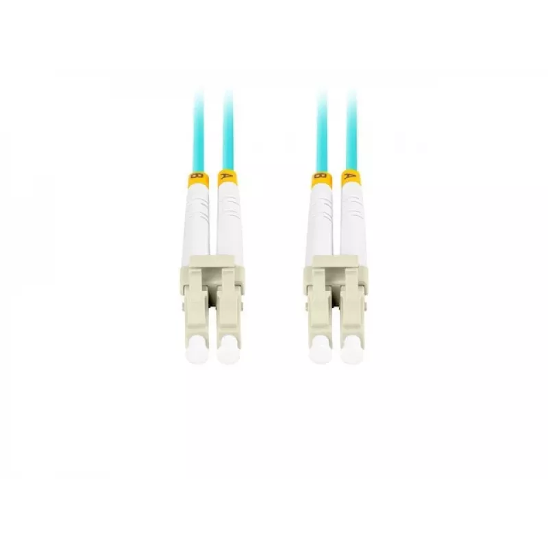 Glasfaserkabel LANBERG FO-LULU-MD31-0030-TQ, OM3, LC–LC, 3 m, Aqua