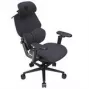 Gaming-Stuhl thunder x3 FLEX Pro Fabric Grau — ergonomischer Drehsitz, verstellbare Armlehnen und Neigung