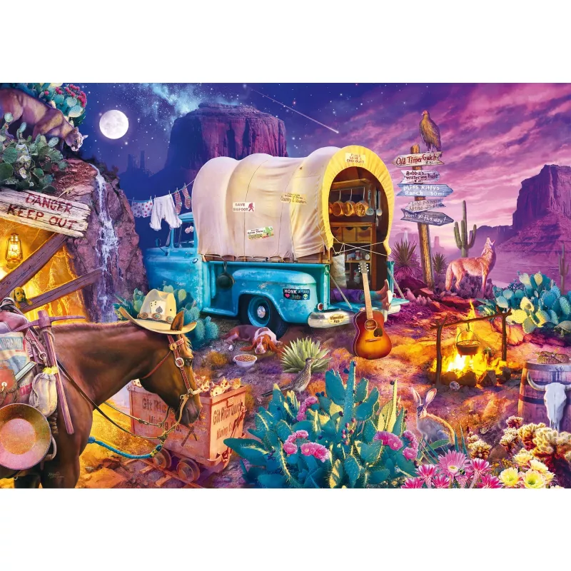 Jeff Haynie: Romantisches Wildwest-Camping, Puzzle 1000 Teile