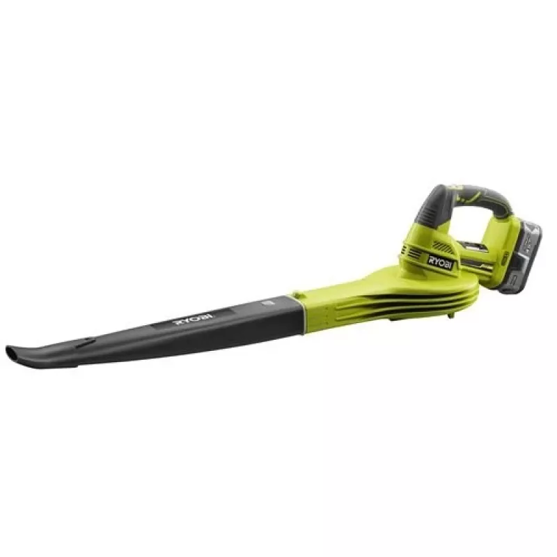 Ryobi RBL1820S40F ONE+ Akku-Laubgebläse 18 V, mit 4,0-Ah-Akku und Ladegerät, Schwarz, Grün