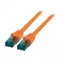 EFB-Elektronik RJ45 Patchkabel Cat.6A S/FTP LSZH orange 0,5m