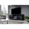 Cama Meble QIU 160 TV-Schrank, MDF, schwarz Hochglanz