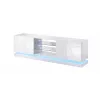 Cama TV-Schrank QIU 200 MDF weiß glänzend/weiß glänzend