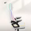 RGB-weißer Mesh-Gaming-Stuhl