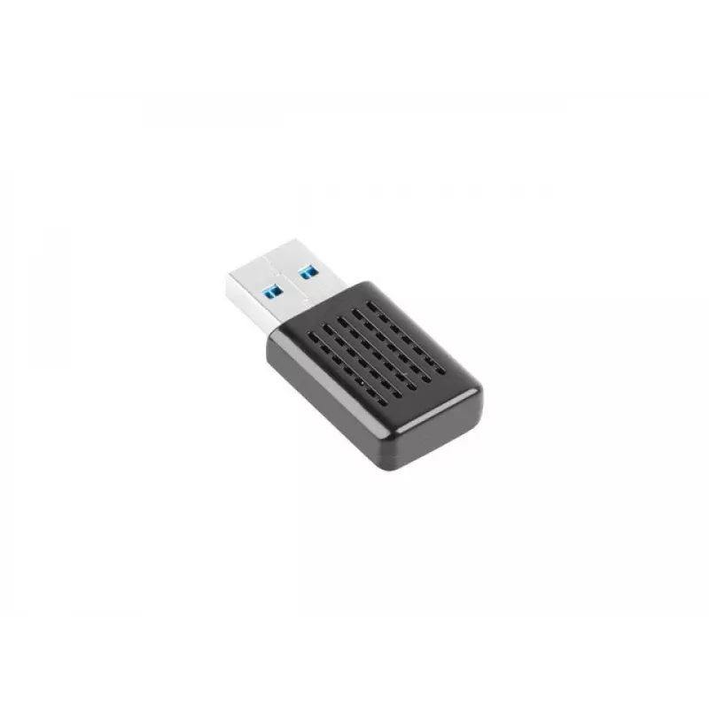 Lanberg NC-1200-WI AC1200 Dualband-USB-3.0-WLAN-Adapter, 2 interne Antennen, Schwarz