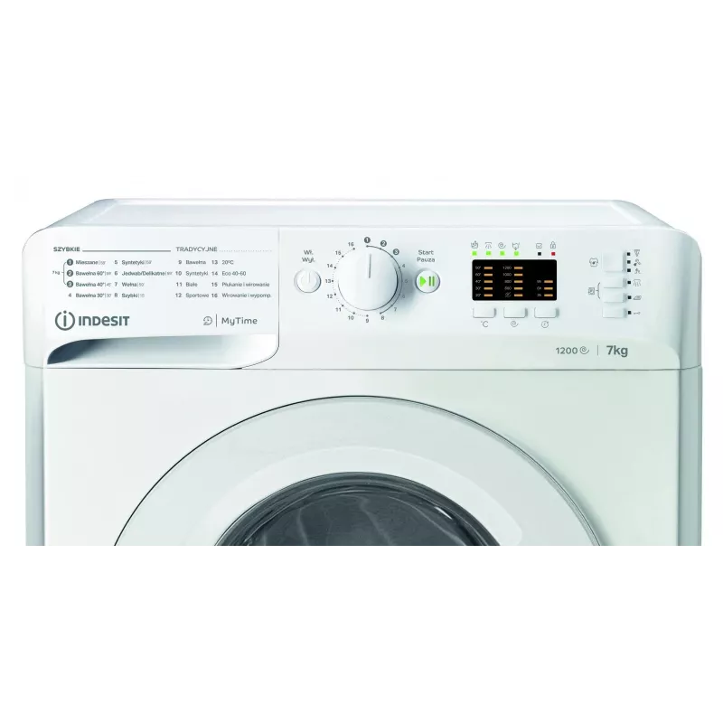 Waschmaschine INDESIT MTWA71252WPL 7 kg, Frontlader, Energieklasse E