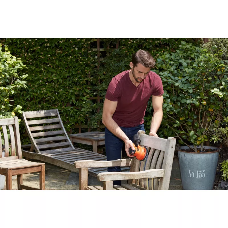 Black & Decker BEW210 Schwingschleifer 14000 U/min Schwarz, Orange