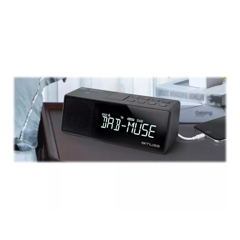 Muse M-172 DBT tragbares DAB+/FM RDS Radio, Schwarz