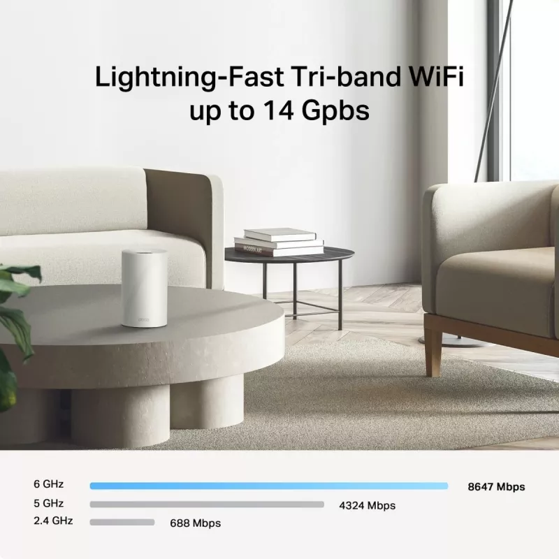 TP-LINK Deco BE68 (3er-Pack) Wi-Fi 7 Mesh-System