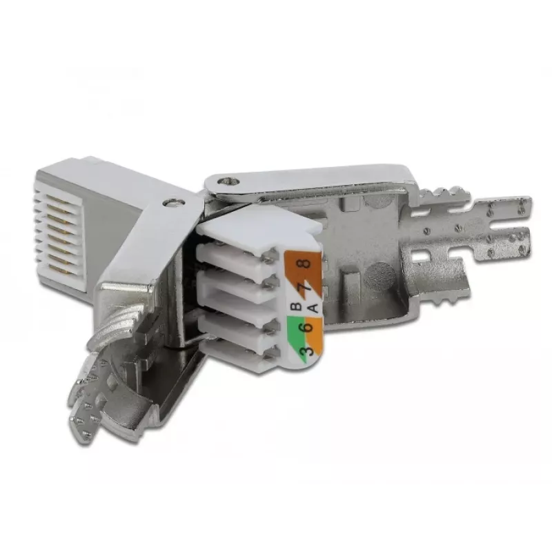 Drahtverbinder DeLOCK 86476 RJ-45 Grau