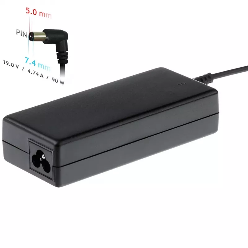 Akyga AK-ND-04 Notebook-Netzteil 19 V / 4,74 A, 90 W, 7,4 x 5,0 mm Stecker mit Pin, für HP