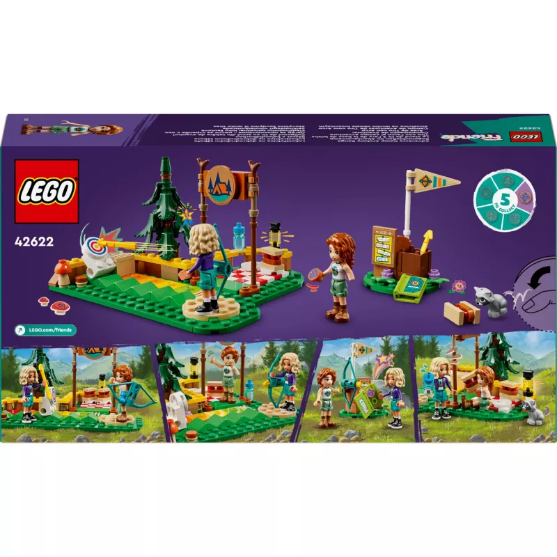 LEGO Friends Bogenschießen-Abenteuercamp 42622 — 157 Teile, 2 Minifiguren, Alter 6+