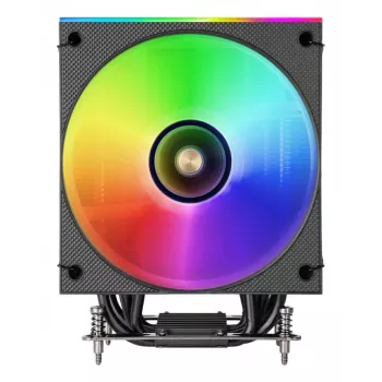 Luftkühler TACENS Mars Gaming MCPU-LCD, 120-mm-Lüfter, TDP 300 W, unterstützt LGA1700/1200/115x/1366 und AM4/AM5, schwarz