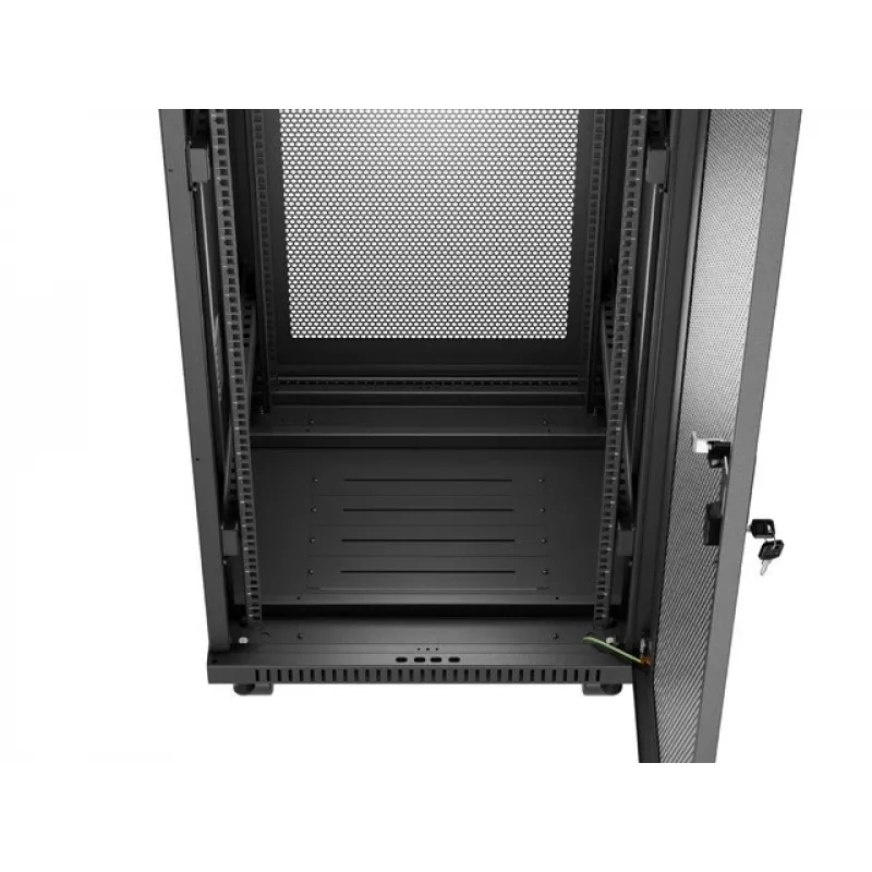 Lanberg FF01-6632-23BL Rack-Schrank 32U Freistehender Rack Schwarz