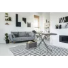 Leifheit Classic M Black 72486 Bügelbrett in Originalgröße, 120 x 38 cm, Höhe 69–88 cm, schwarz