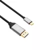 Akyga AK-AV-16 USB-C-auf-DisplayPort-Kabel, 4K 60 Hz, 1,8 m, schwarz