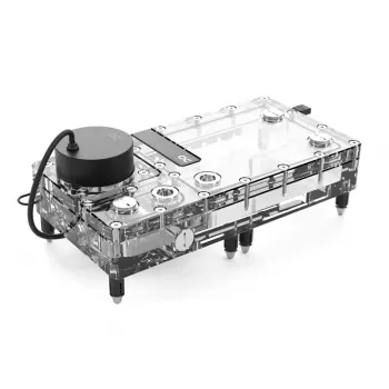 Alphacool Core Flat Reservoir 240, mit VPP-Pumpe - rechts