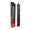 Überspannungsschutz Hawk HWPS503BK 3m Steckdosenleiste mit 3 m Kabel