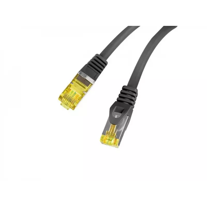 Lanberg PCF6A-10CU-0050-BK Cat.6a S/FTP LSZH Patchkabel, 0,5 m, Schwarz