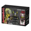 Subsonic SA5609-IM1 Pro Iron Maiden Killers Gaming-Stuhl, 3D-Armlehnen, Kunstleder, Neigung 90°–135°, 120 kg, Schwarz mit gelber Stickerei