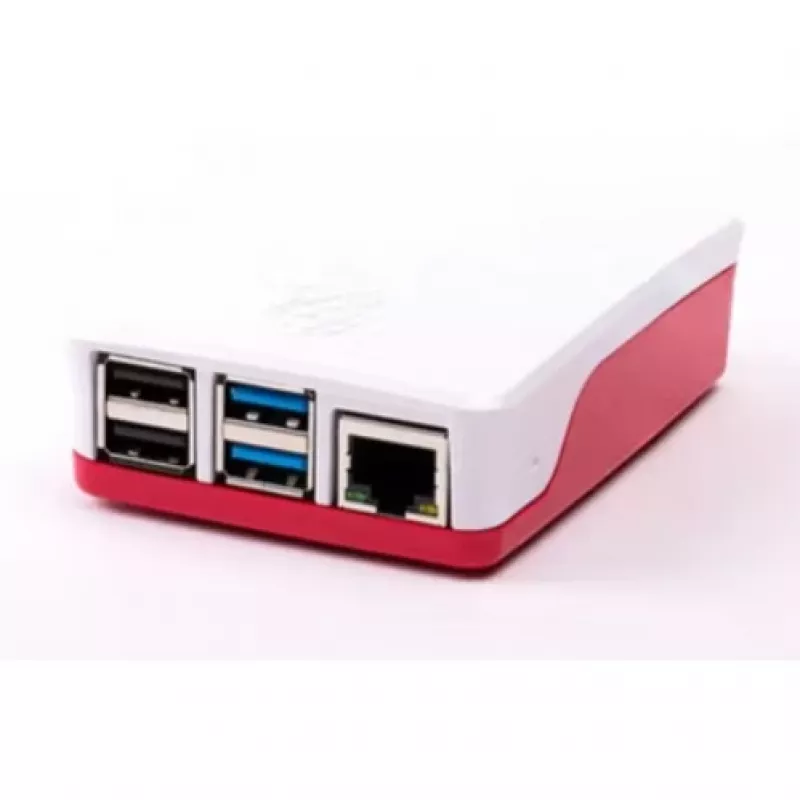 ALLNET Raspberry Pi 4 Zubehör - Offizielles Gehäuse Rot/Weiß für 4