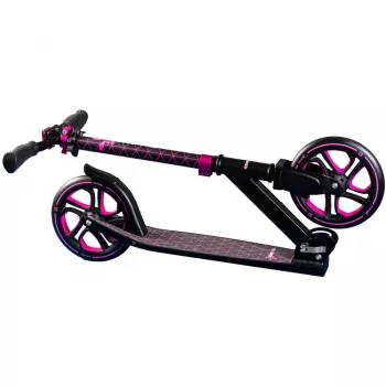 Aluminium-Scooter Pro 215 mm (schwarz/pink)