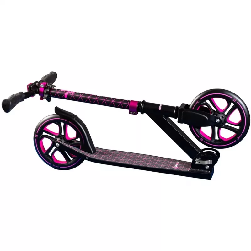 Aluminium-Scooter Pro 215 mm (schwarz/pink)
