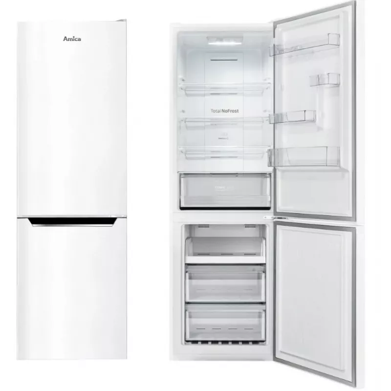 Kühl-Gefrierkombination AMICA FK3506.2FW(E) 350 L, Energieeffizienzklasse E