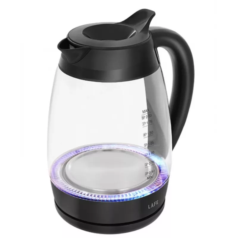 Lafe Essential XL CEG016 Glas-Wasserkocher, 2 l, 2200 W, schwarz