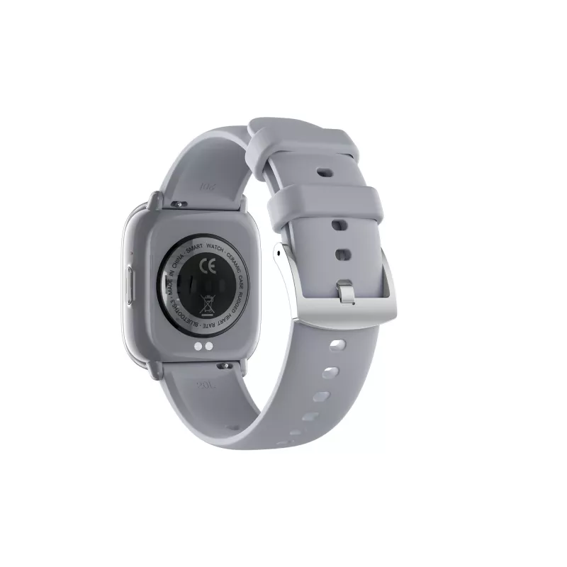 myPhone Watch Pastel Smartwatch, 4,45 cm (1,75 Zoll) AMOLED, 390 x 450 Pixel, Bluetooth 5.3, wasserdicht, Silbergrau