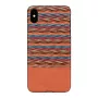Handyhülle von man and wood für iPhone XS Max – braunes Karomuster mit schwarzem Rand
