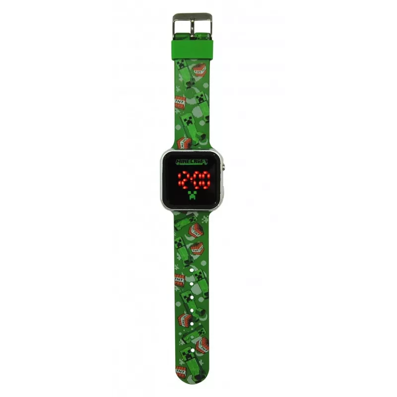 Digitale Kinderarmbanduhr Euroswan Minecraft LED Modell 065786