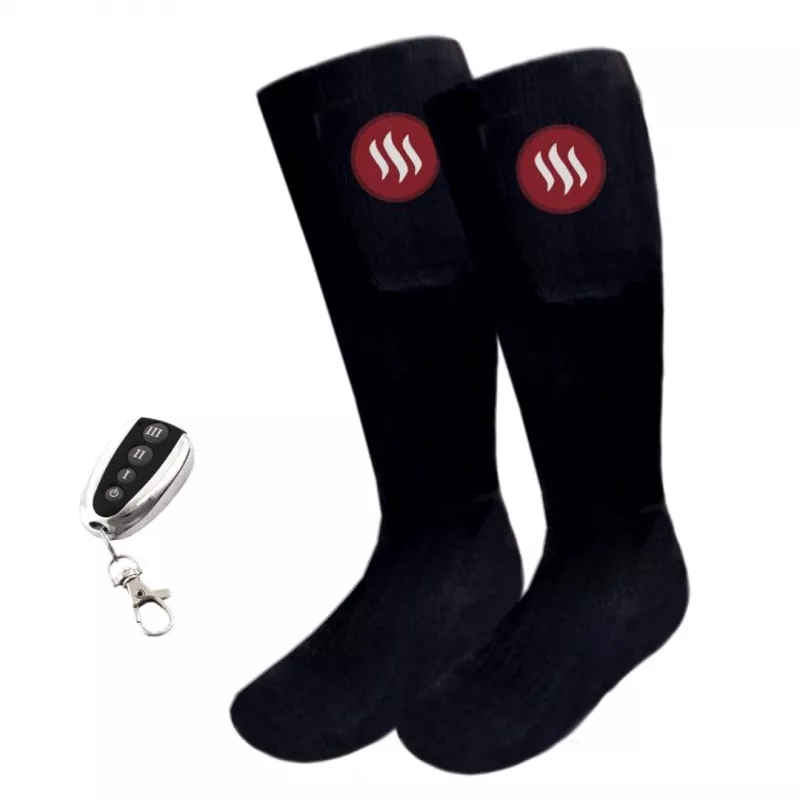 Glovii GQ2L beheizbare Socken, Größe L (41-46), schwarz