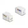 Delock 90720 Keystone-Modul RJ45 auf LSA Cat.6A UTP, 90 Grad, werkzeugfrei