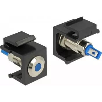Delock 86461 Keystone LED, Blau 6 V, Schwarz
